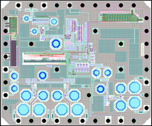 Layout image of high-value RF tag chip.