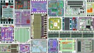 A beautiful collage showing 20 examples of the extensive custom ASICs CSS has designed.