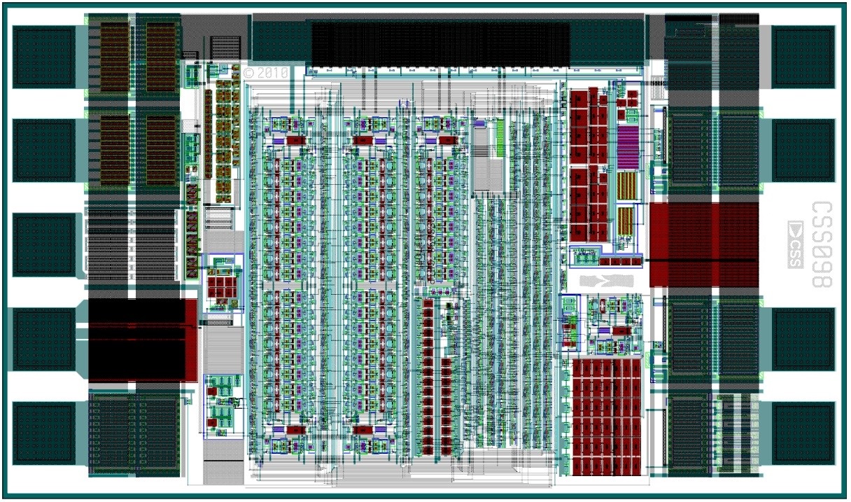 Layout image of catheter reuse limiter chip.