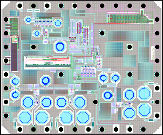 Layout image of high-value RF tag chip.