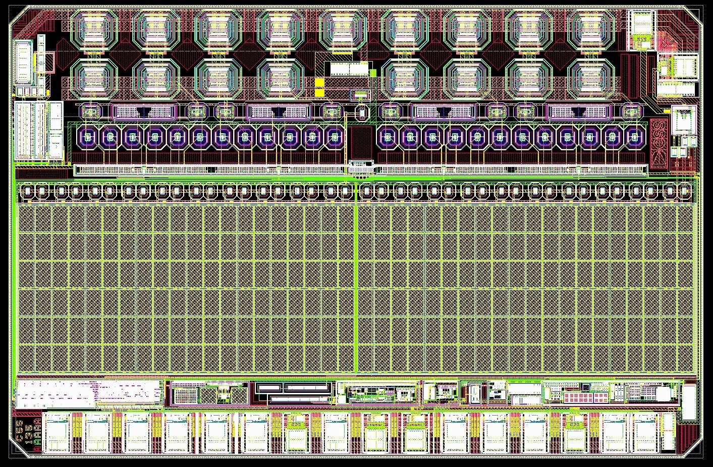 Layout image of MEMs Switch Driver chip.