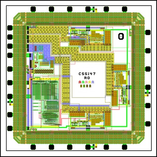 Layout image of downhole drilling chip.