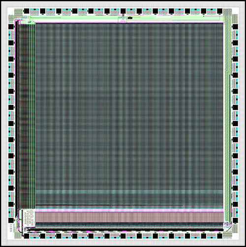 Layout image of Solohi sensor chip.
